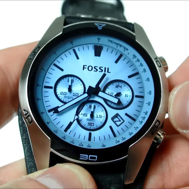 Fossil Coachman Ice Blue Chronograph Dial Men’s Watch- CH2564